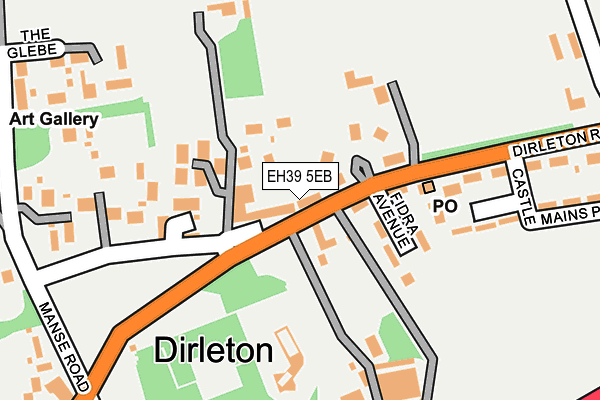 EH39 5EB map - OS OpenMap – Local (Ordnance Survey)