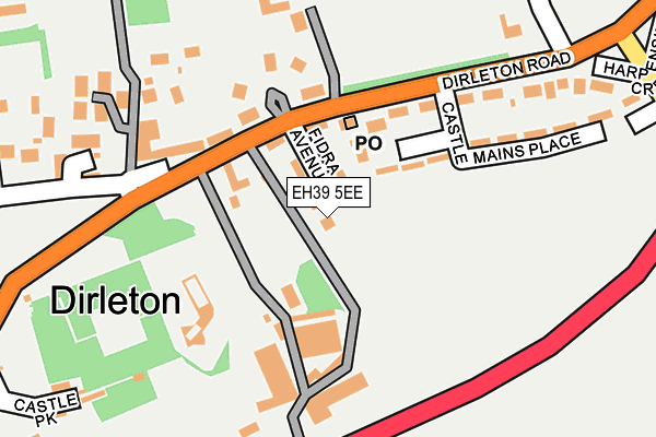 EH39 5EE map - OS OpenMap – Local (Ordnance Survey)