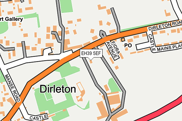 EH39 5EF map - OS OpenMap – Local (Ordnance Survey)