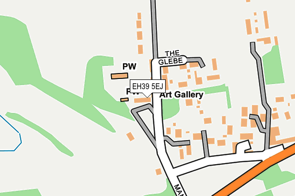 EH39 5EJ map - OS OpenMap – Local (Ordnance Survey)