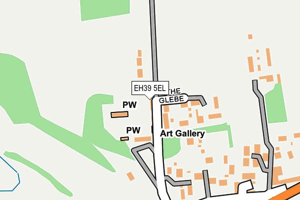 EH39 5EL map - OS OpenMap – Local (Ordnance Survey)