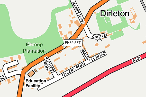 EH39 5ET map - OS OpenMap – Local (Ordnance Survey)