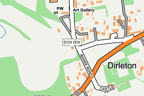 EH39 5EW map - OS OpenMap – Local (Ordnance Survey)