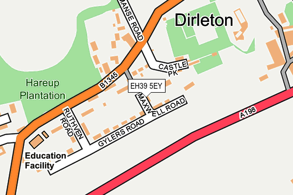 EH39 5EY map - OS OpenMap – Local (Ordnance Survey)