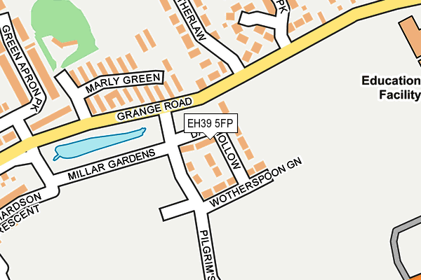 EH39 5FP map - OS OpenMap – Local (Ordnance Survey)