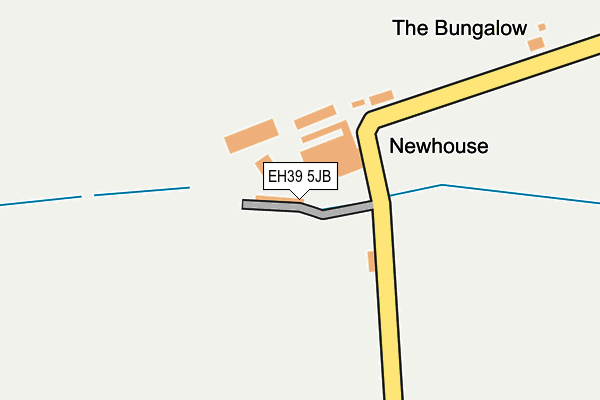 EH39 5JB map - OS OpenMap – Local (Ordnance Survey)