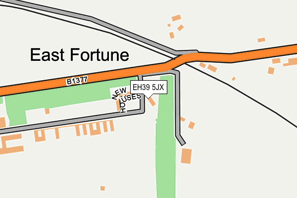 EH39 5JX map - OS OpenMap – Local (Ordnance Survey)