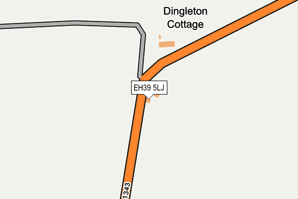 EH39 5LJ map - OS OpenMap – Local (Ordnance Survey)