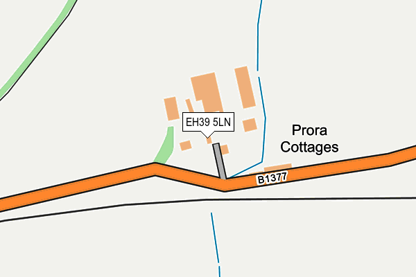 EH39 5LN map - OS OpenMap – Local (Ordnance Survey)