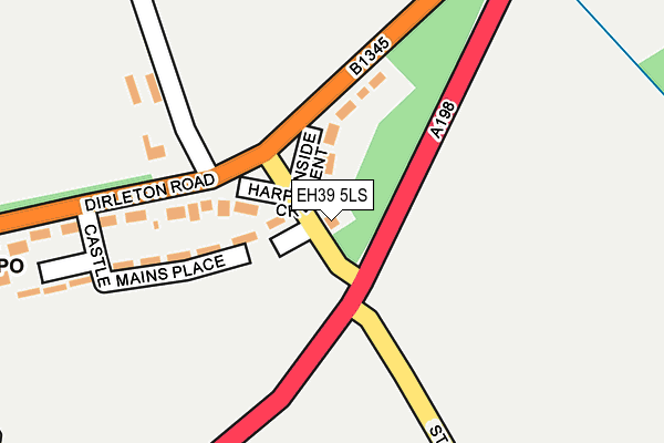 EH39 5LS map - OS OpenMap – Local (Ordnance Survey)