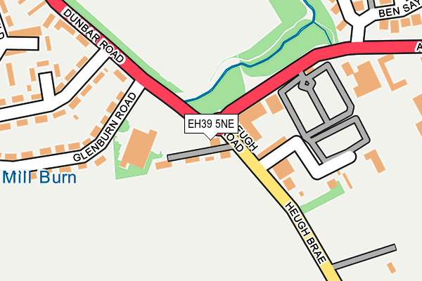 EH39 5NE map - OS OpenMap – Local (Ordnance Survey)