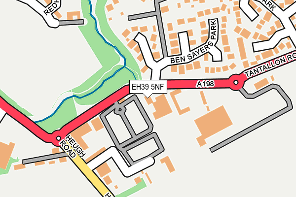 EH39 5NF map - OS OpenMap – Local (Ordnance Survey)