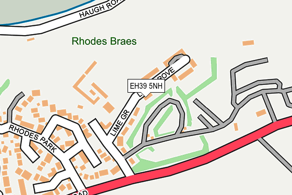 EH39 5NH map - OS OpenMap – Local (Ordnance Survey)