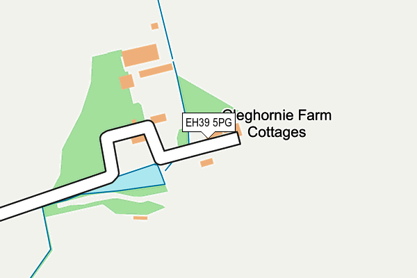 EH39 5PG map - OS OpenMap – Local (Ordnance Survey)