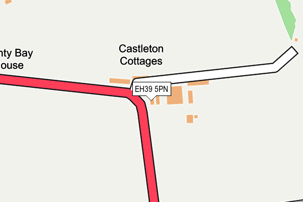 EH39 5PN map - OS OpenMap – Local (Ordnance Survey)