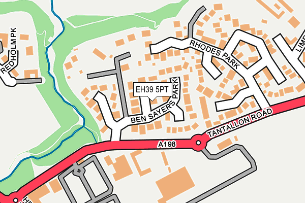EH39 5PT map - OS OpenMap – Local (Ordnance Survey)