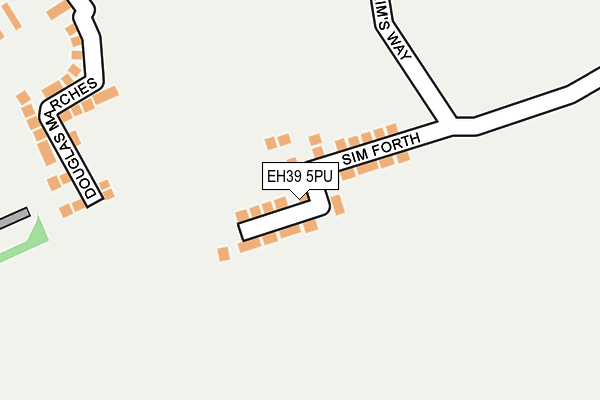 EH39 5PU map - OS OpenMap – Local (Ordnance Survey)