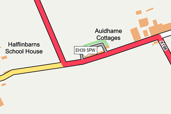 EH39 5PW map - OS OpenMap – Local (Ordnance Survey)