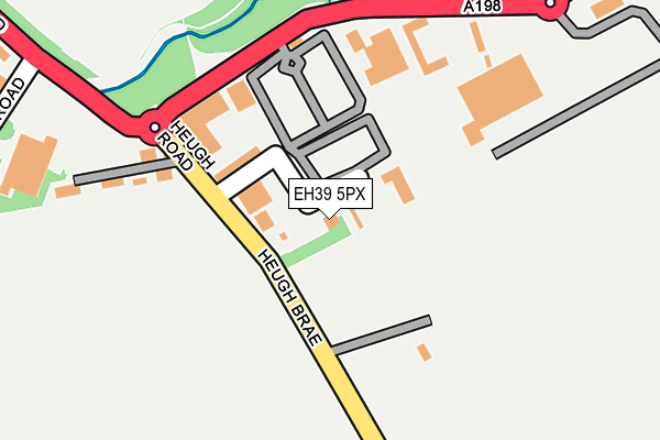 EH39 5PX map - OS OpenMap – Local (Ordnance Survey)