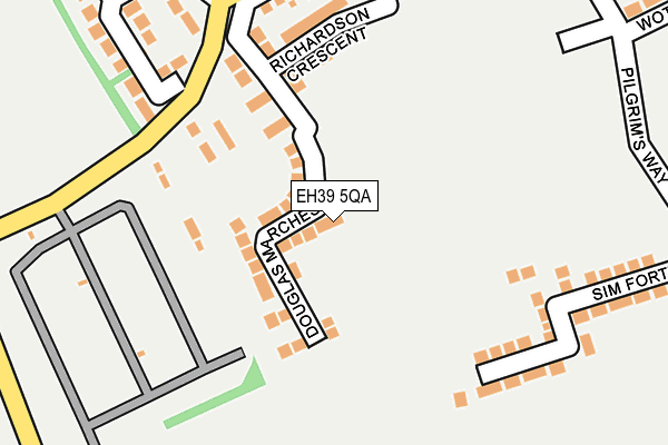 EH39 5QA map - OS OpenMap – Local (Ordnance Survey)