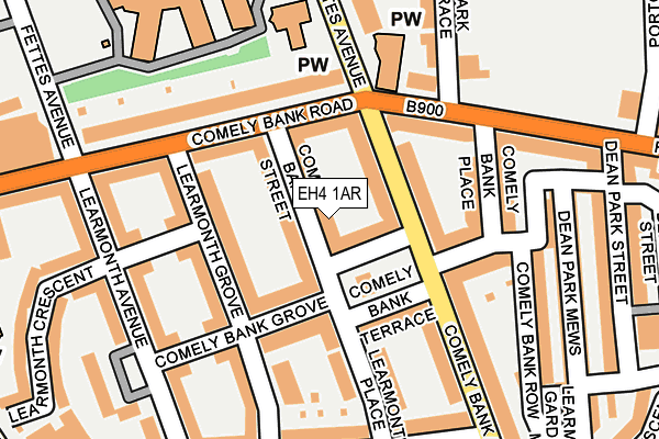 EH4 1AR map - OS OpenMap – Local (Ordnance Survey)
