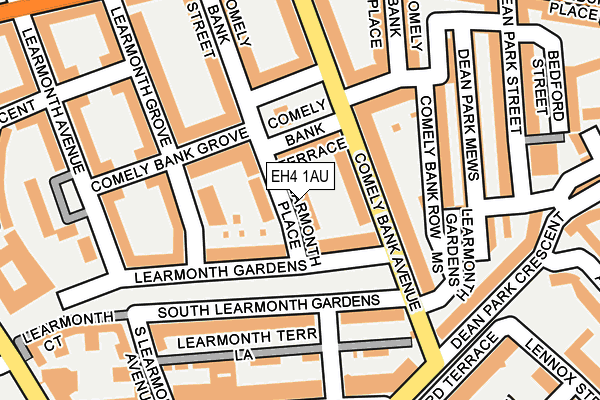 EH4 1AU map - OS OpenMap – Local (Ordnance Survey)