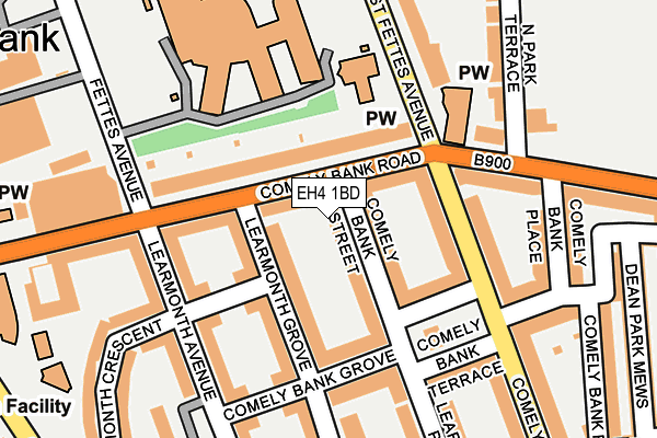 EH4 1BD map - OS OpenMap – Local (Ordnance Survey)