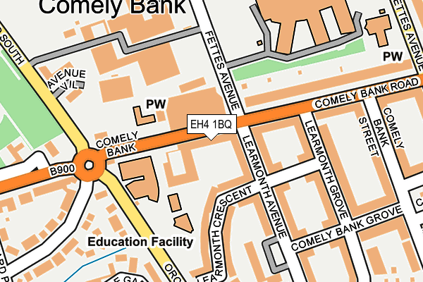 EH4 1BQ map - OS OpenMap – Local (Ordnance Survey)