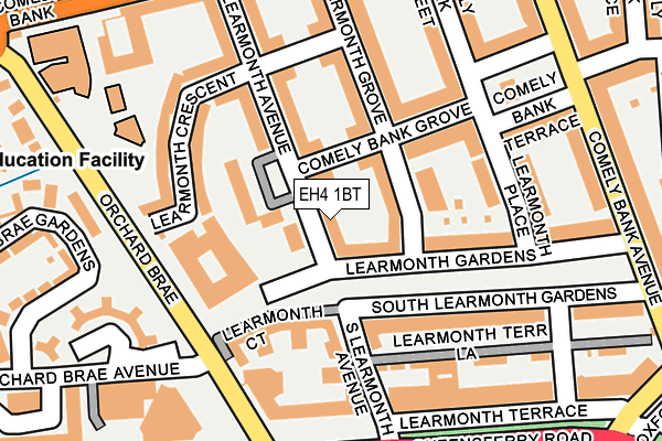 EH4 1BT map - OS OpenMap – Local (Ordnance Survey)