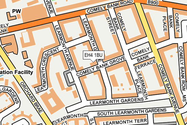 EH4 1BU map - OS OpenMap – Local (Ordnance Survey)