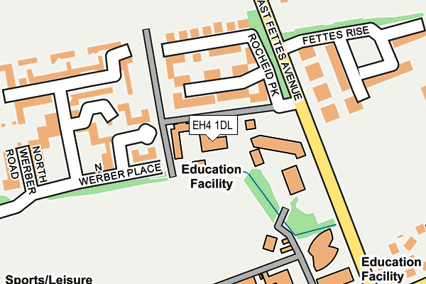 EH4 1DL map - OS OpenMap – Local (Ordnance Survey)