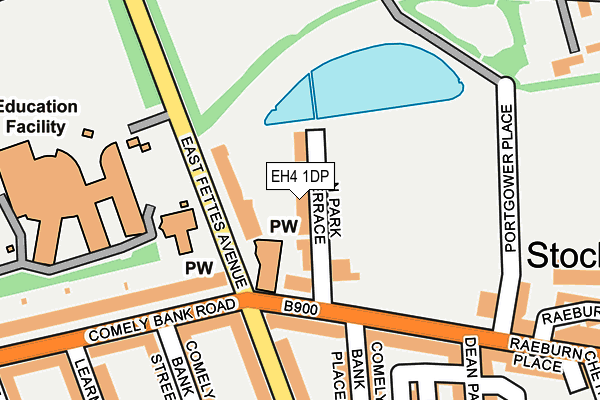 EH4 1DP map - OS OpenMap – Local (Ordnance Survey)