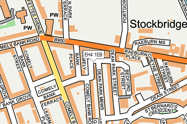 EH4 1EB map - OS OpenMap – Local (Ordnance Survey)