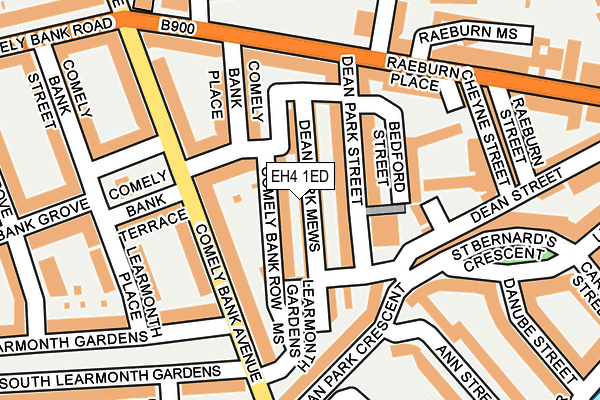 EH4 1ED map - OS OpenMap – Local (Ordnance Survey)