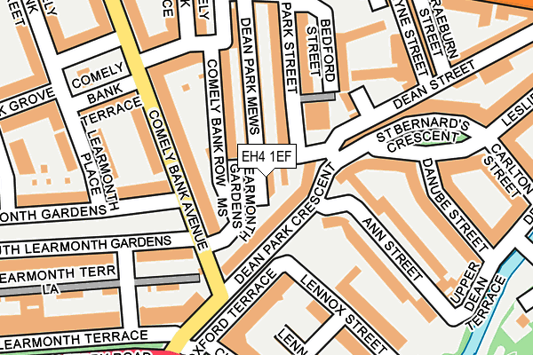 EH4 1EF map - OS OpenMap – Local (Ordnance Survey)
