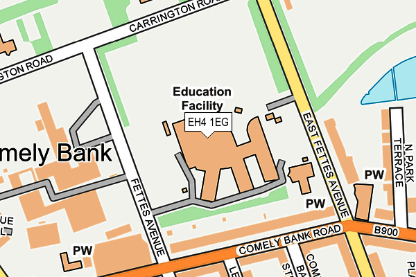 EH4 1EG map - OS OpenMap – Local (Ordnance Survey)