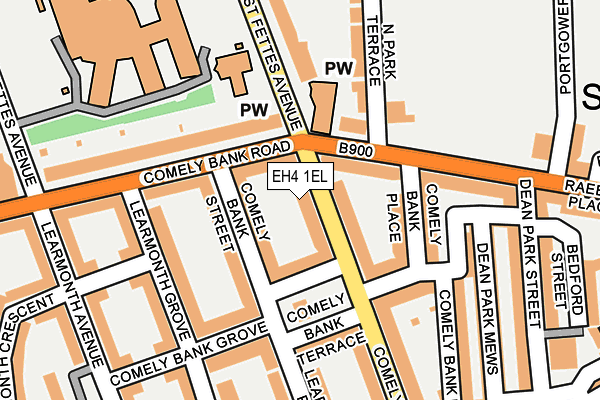 EH4 1EL map - OS OpenMap – Local (Ordnance Survey)