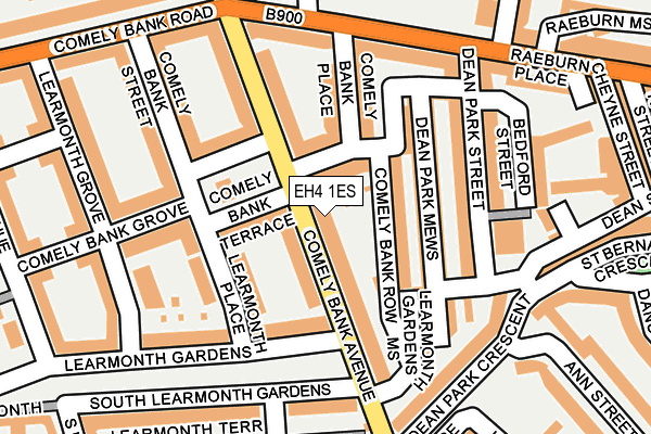 EH4 1ES map - OS OpenMap – Local (Ordnance Survey)