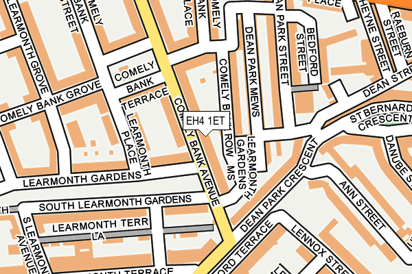 EH4 1ET map - OS OpenMap – Local (Ordnance Survey)