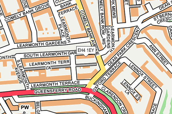 EH4 1EY map - OS OpenMap – Local (Ordnance Survey)