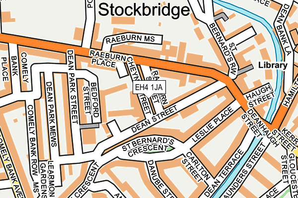EH4 1JA map - OS OpenMap – Local (Ordnance Survey)