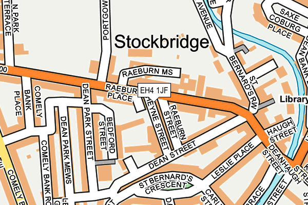 EH4 1JF map - OS OpenMap – Local (Ordnance Survey)