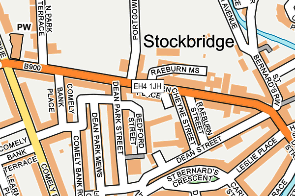 EH4 1JH map - OS OpenMap – Local (Ordnance Survey)