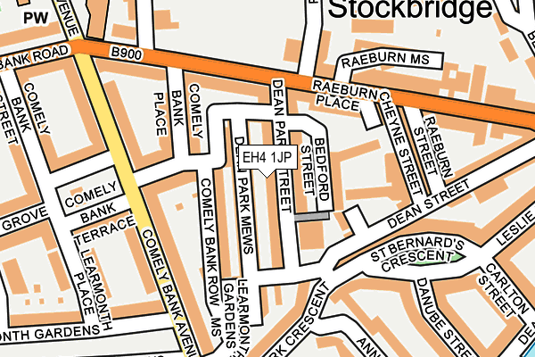 EH4 1JP map - OS OpenMap – Local (Ordnance Survey)
