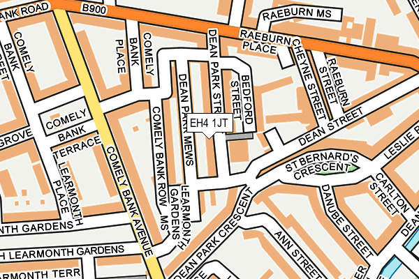 EH4 1JT map - OS OpenMap – Local (Ordnance Survey)