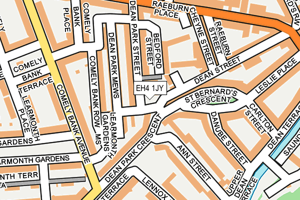 EH4 1JY map - OS OpenMap – Local (Ordnance Survey)