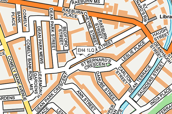 EH4 1LQ map - OS OpenMap – Local (Ordnance Survey)