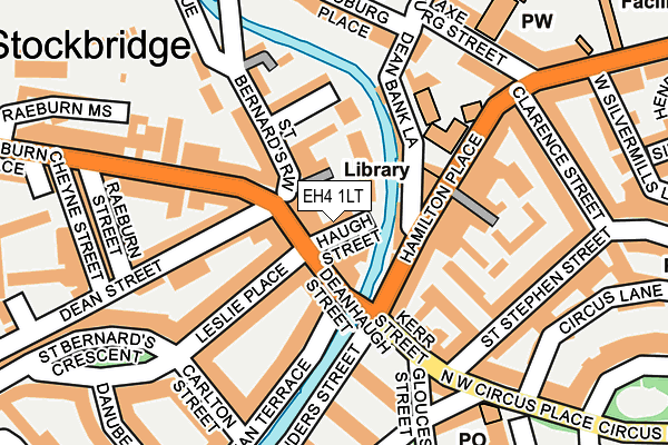 EH4 1LT map - OS OpenMap – Local (Ordnance Survey)