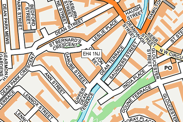 EH4 1NJ map - OS OpenMap – Local (Ordnance Survey)