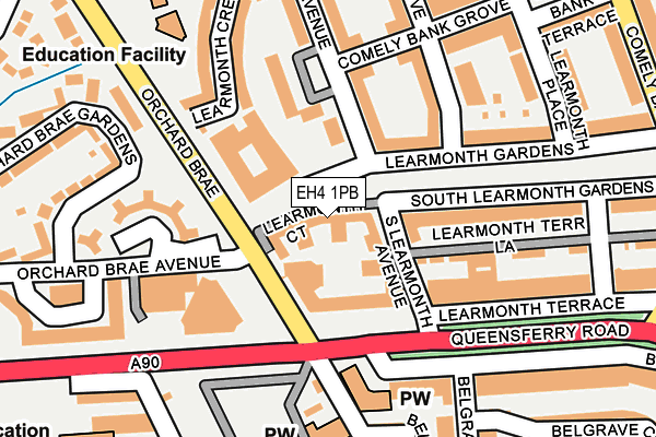 EH4 1PB map - OS OpenMap – Local (Ordnance Survey)